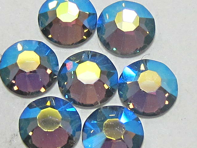 72 pcs. 20ss DENIM BLUE AB (maxima) FLATBACK PRECIOSA Rhinestones